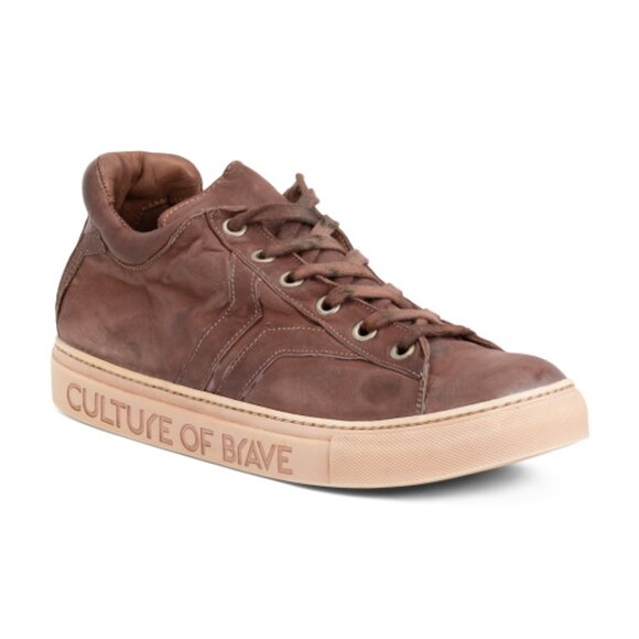 CULTURE OF BRAVE Other - CULTURE OF BRAVE Men's Made In Italy Leather Sport Casual Sneakers